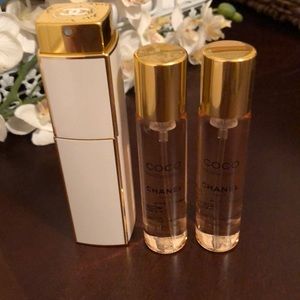 Chanel Coco Mademoiselle travel fragrance + refill